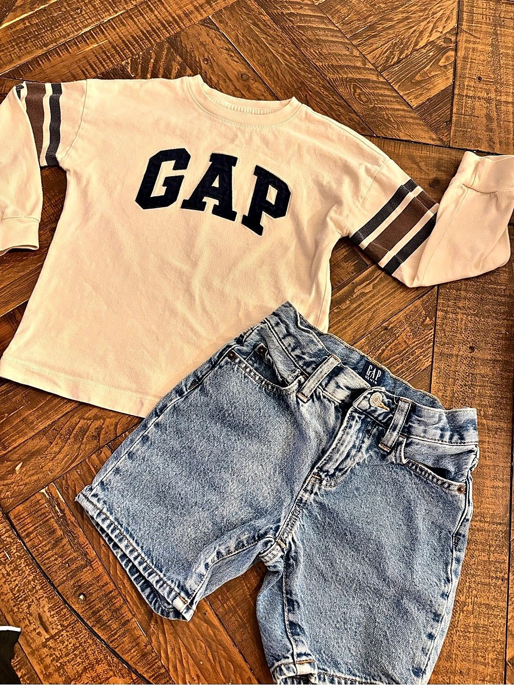 Gap Relaxed Short Girls Size Small Matching Set Pink Blue